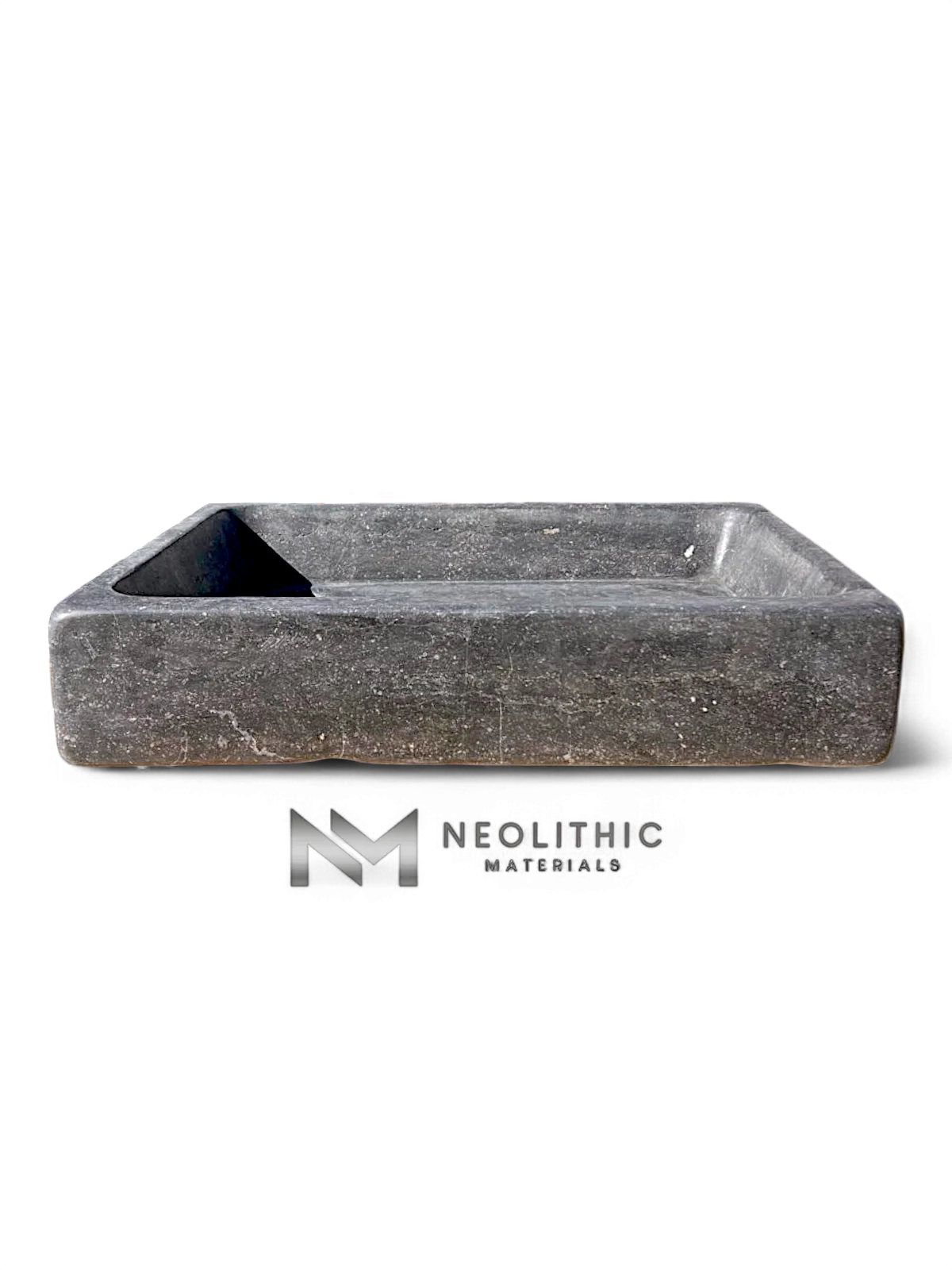 Antique Belgian Dark Bluestone Sink